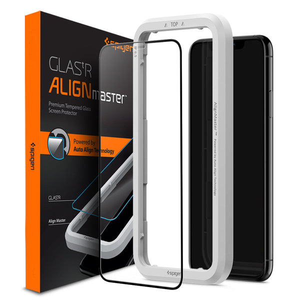 Spigen iPhone 11 Series Screen Protector Glas.tR AlignMaster Full Cover (1P)